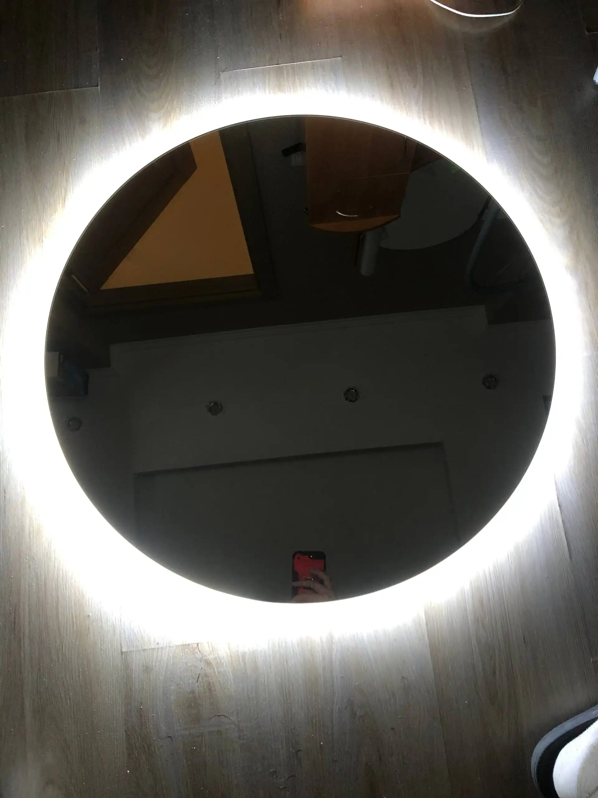 Зеркало с двойной беспроводной подсветкой 70см