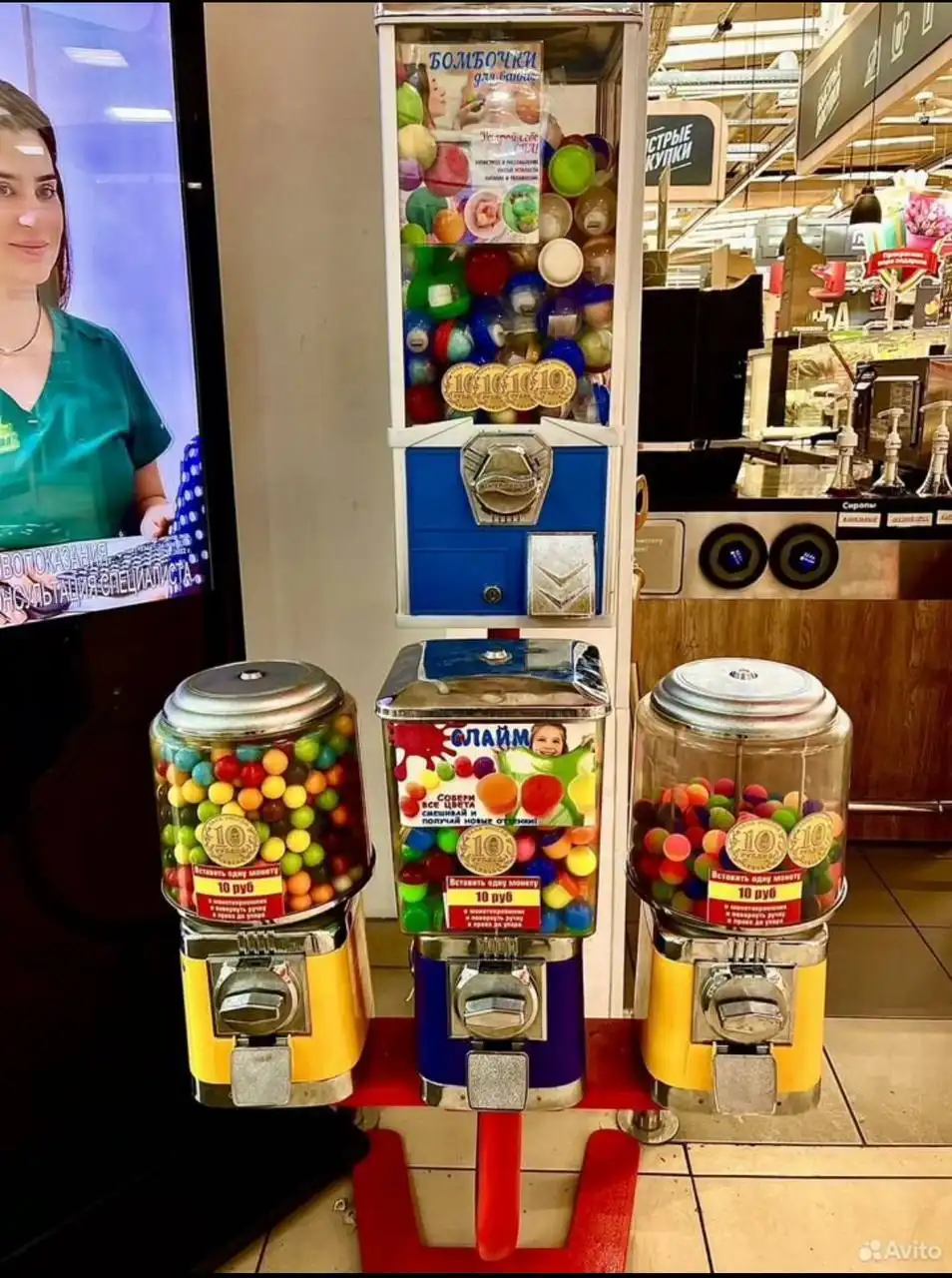 Продажа конфетного аппарата с наполнителем