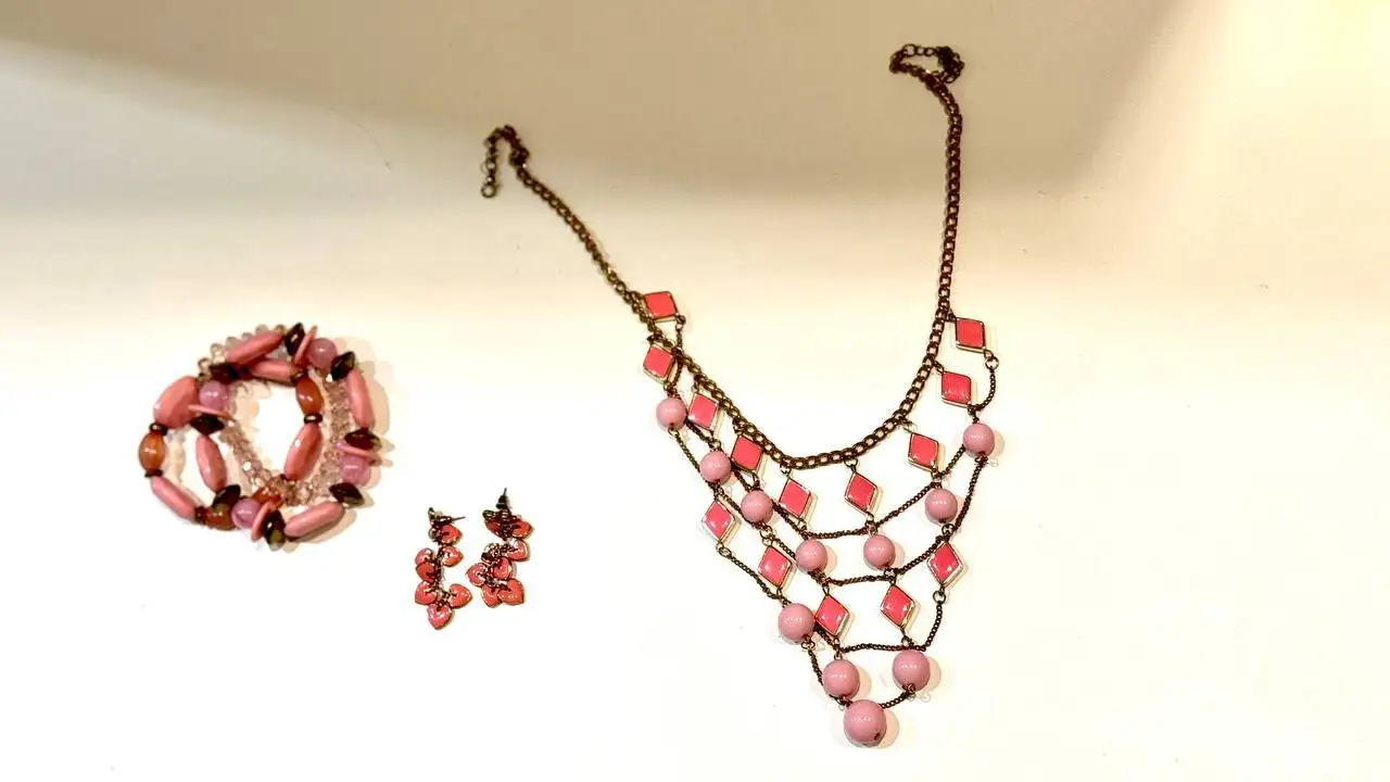 Комплект бижутерии (серьги, браслет, ожерелье) - Бижутерия (Барахолка) в Санкт-Петербург