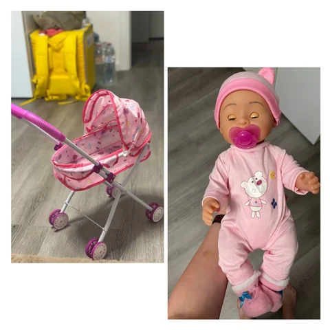 Коляска для куклы Амели с аксессуарами - Защитная экипировка в Санкт-Петербург