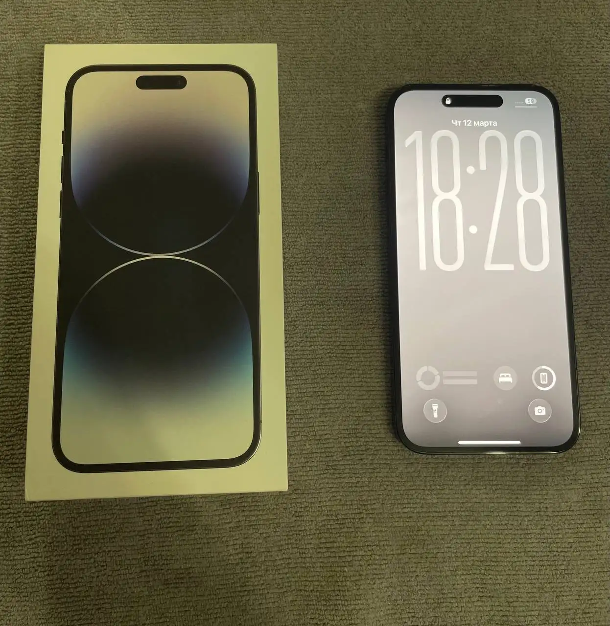 iPhone 14 PRO MAX 256 ГБ черный, АКБ 85% - Смартфоны (Электроника) в Санкт-Петербург