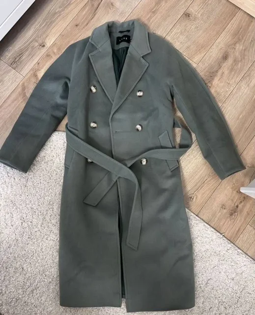 Пальто демисезон оливкового цвета размер S/M - Пальто в Санкт-Петербург