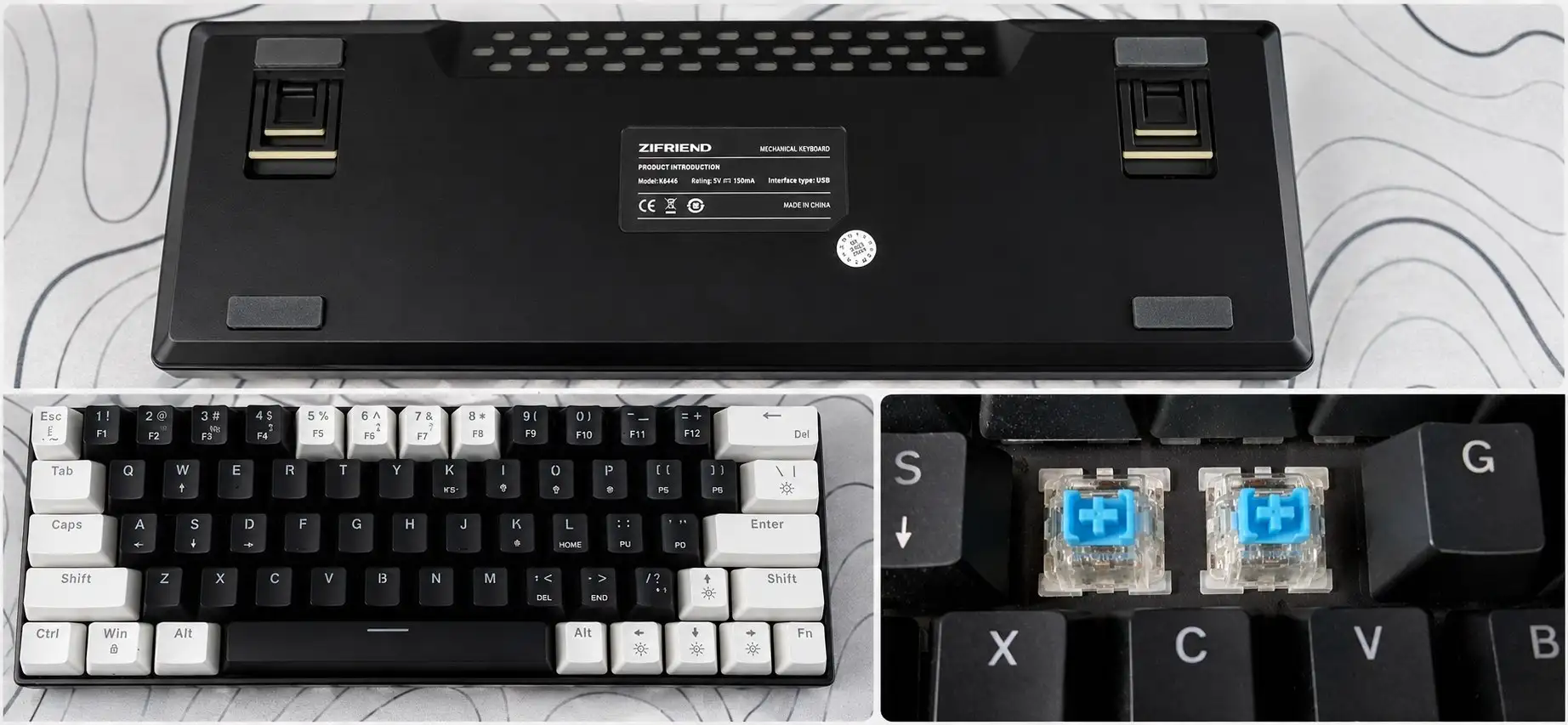 Продаю механическую клавиатуру ZIFRIEND Mechanical Keyboard - Клавиатуры (Хобби и отдых) в Санкт-Петербург