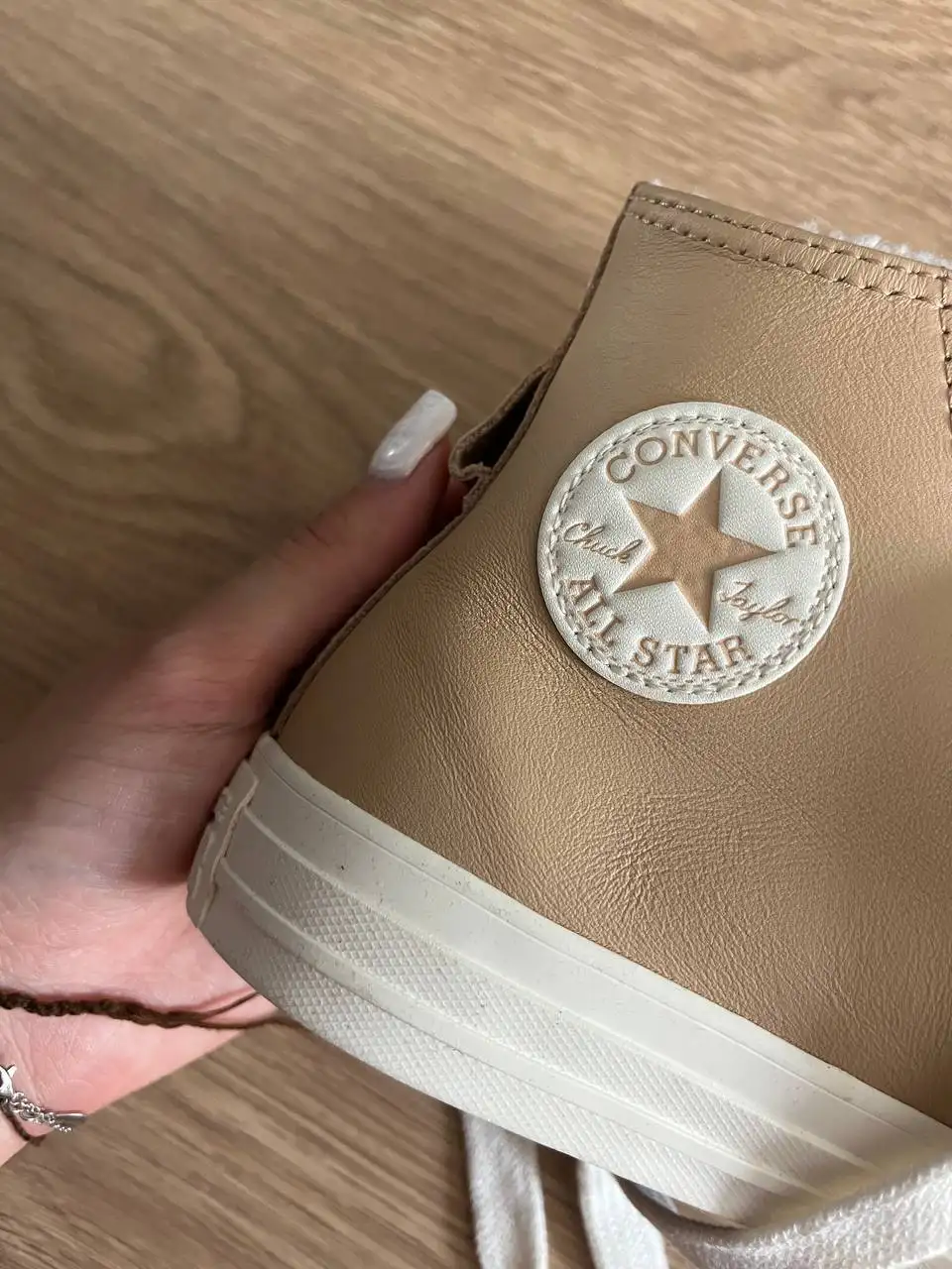 Конверсы Converse бежевые размер 36.5 - Обувь (Одежда) в Санкт-Петербург