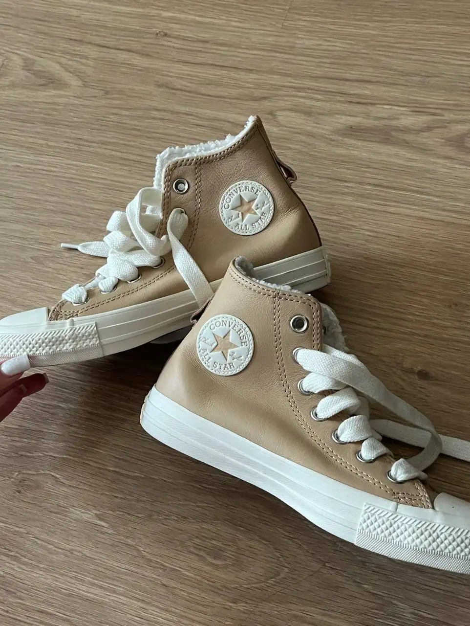 Конверсы Converse бежевые размер 36.5 - Обувь (Одежда) в Санкт-Петербург