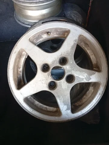 Продам диски 4x100 с зимней резиной от Audi B3 - Руль в Калининград