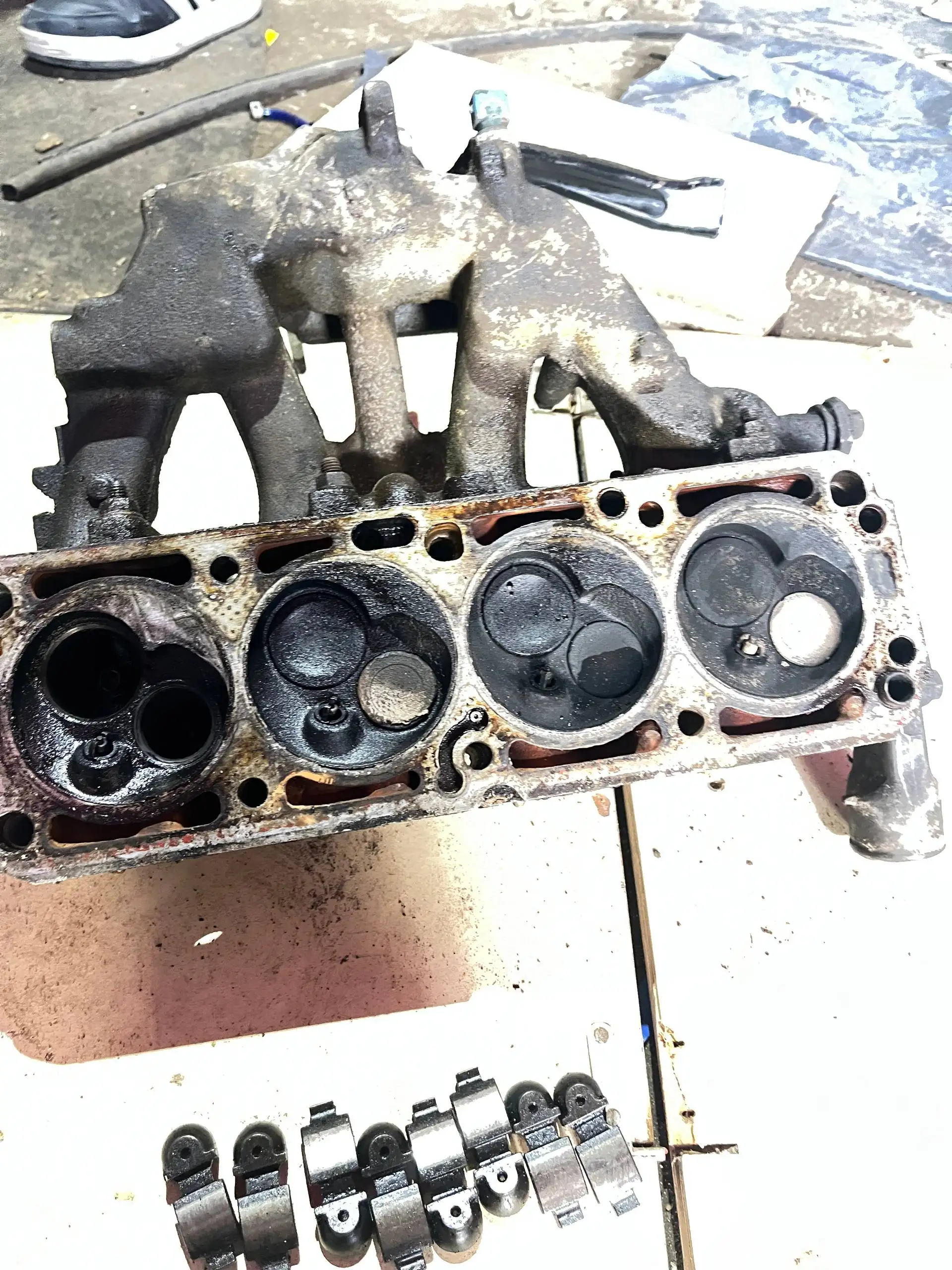 ГБЦ Opel Astra F/G 1.6 Бензин с впускным коллектором - Автозапчасти (Запчасти) в Калининград