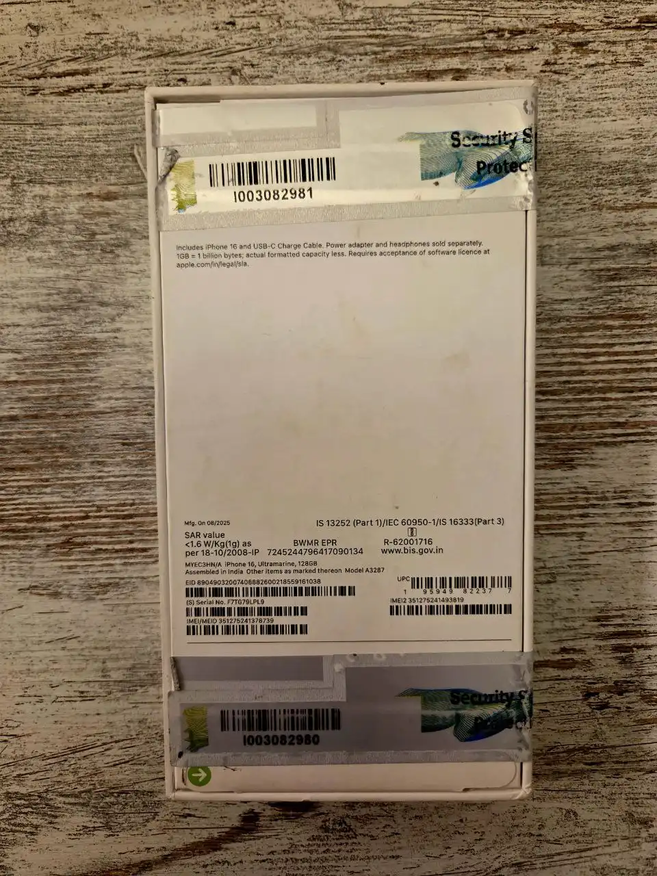 Продажа IPhone 16 Ultramarine 128гб