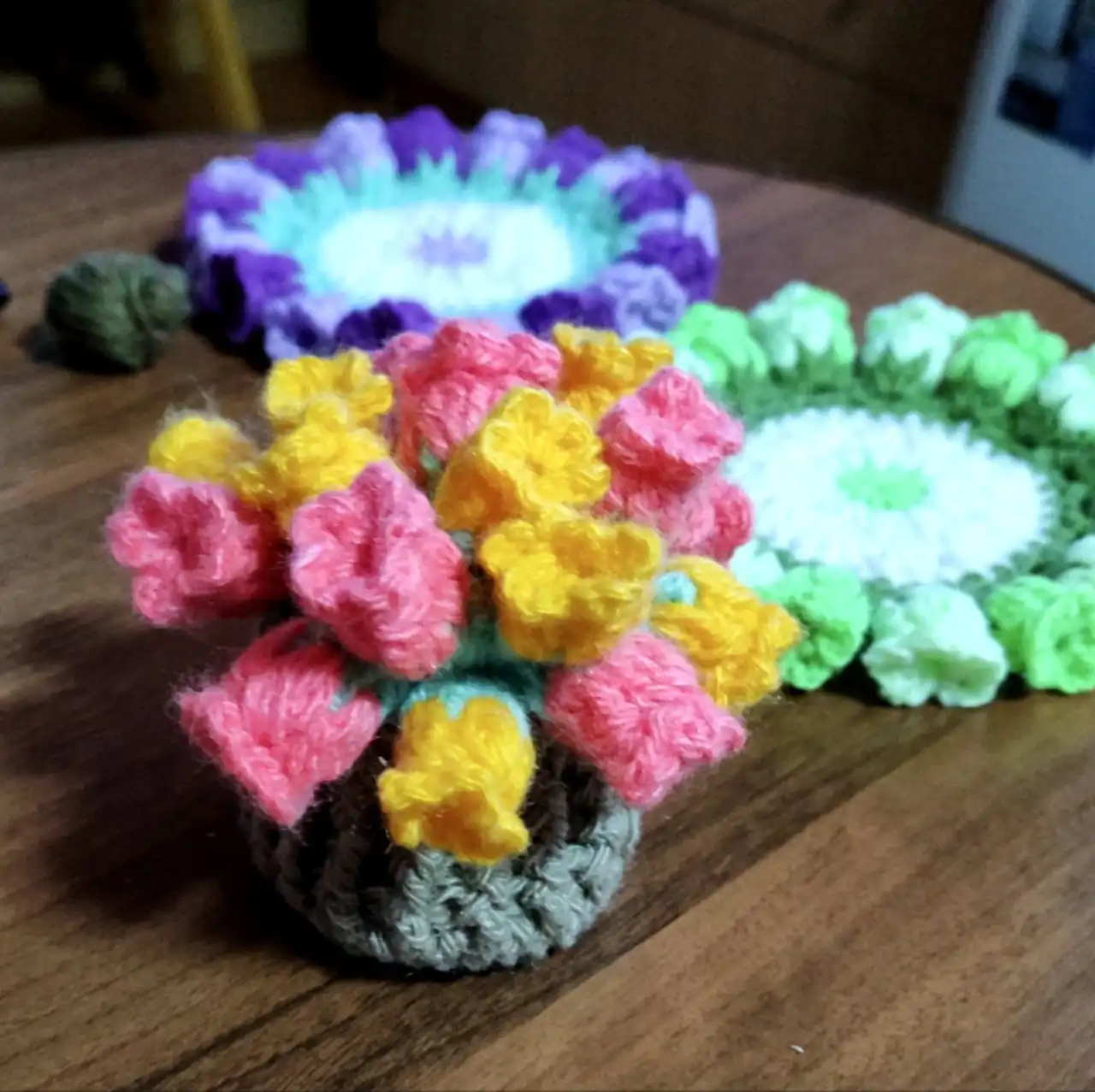 Подставка под бокал "Лукошко цветов" - Посуда и кухонные принадлежности (Барахолка) в Уфа