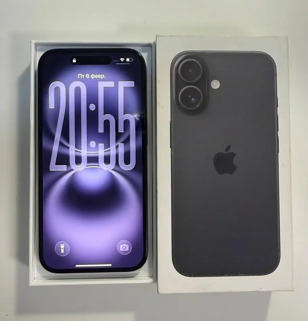iPhone 16 128GB черный в отличном состоянии - Игры в Уфа