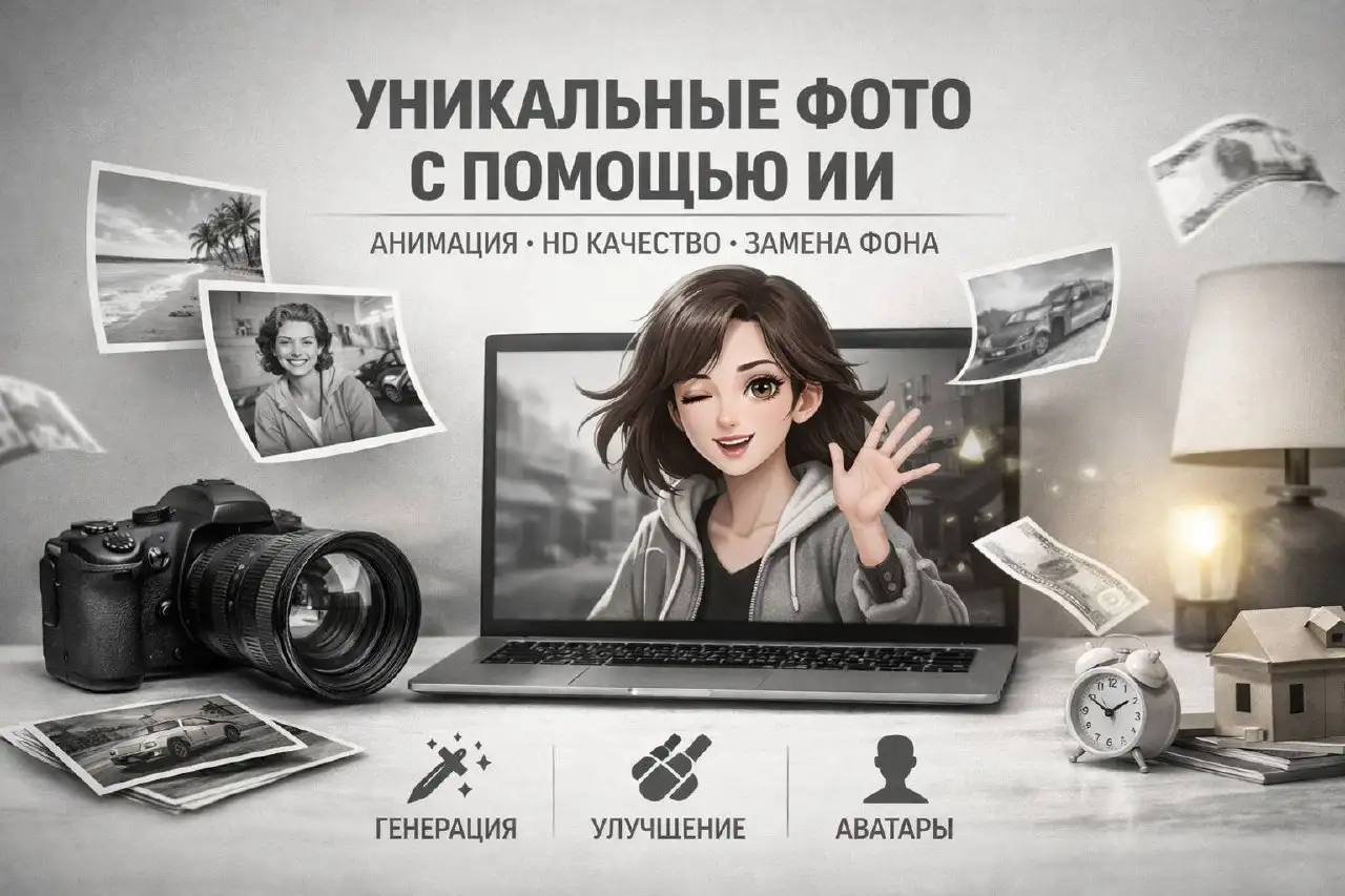 Услуги с помощью ИИ: создание фото и эффектов - Дизайн и графика (Услуги) в Уфа