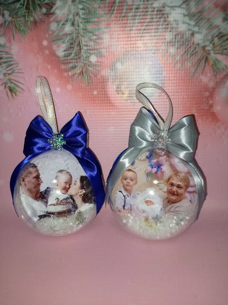 Новогодний подарок - елочная игрушка с фотографией - Хобби и отдых в Кировский район