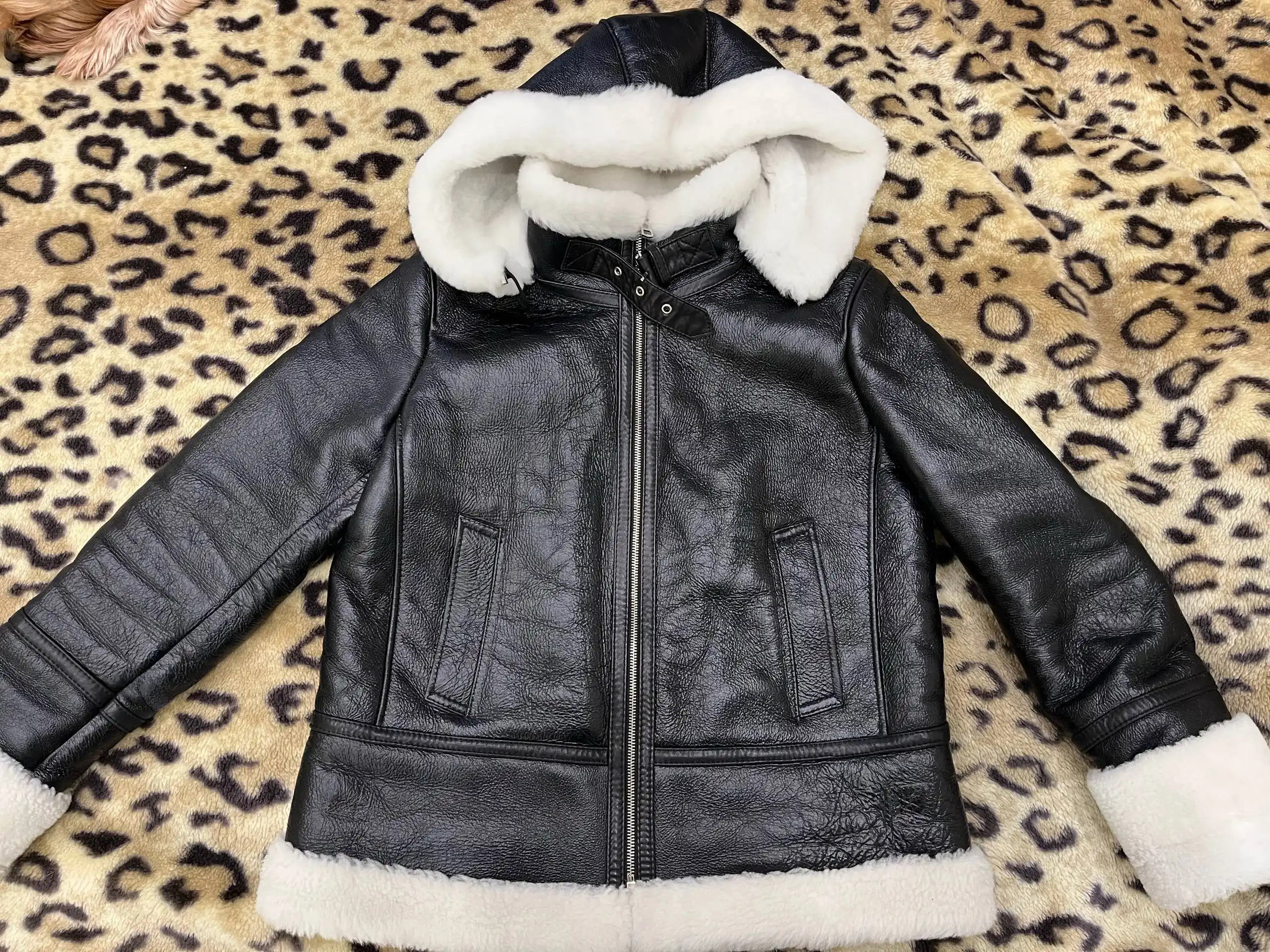 Дубленка зимняя Снежная Королева размер 48