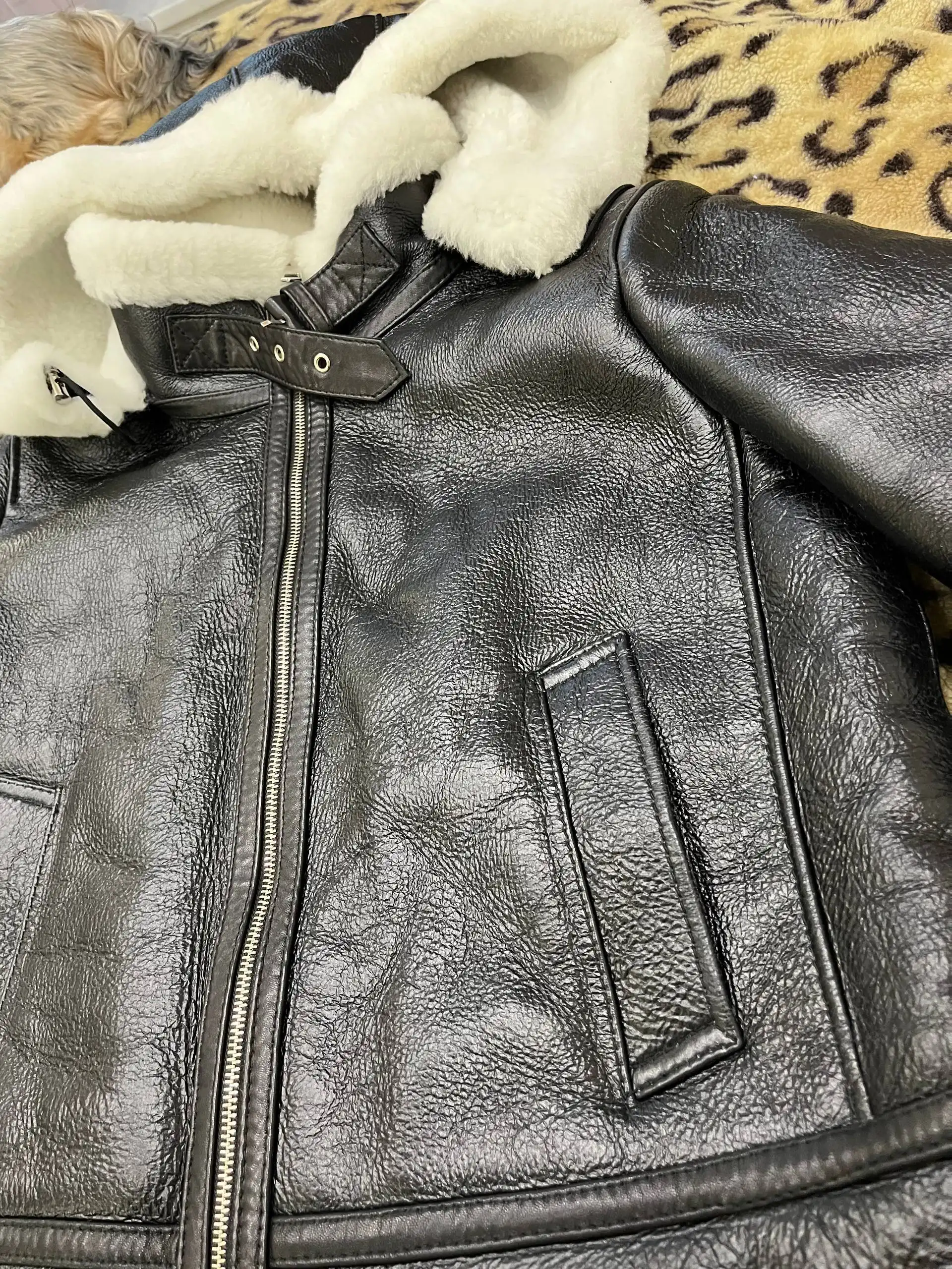 Дубленка зимняя Снежная Королева размер 48