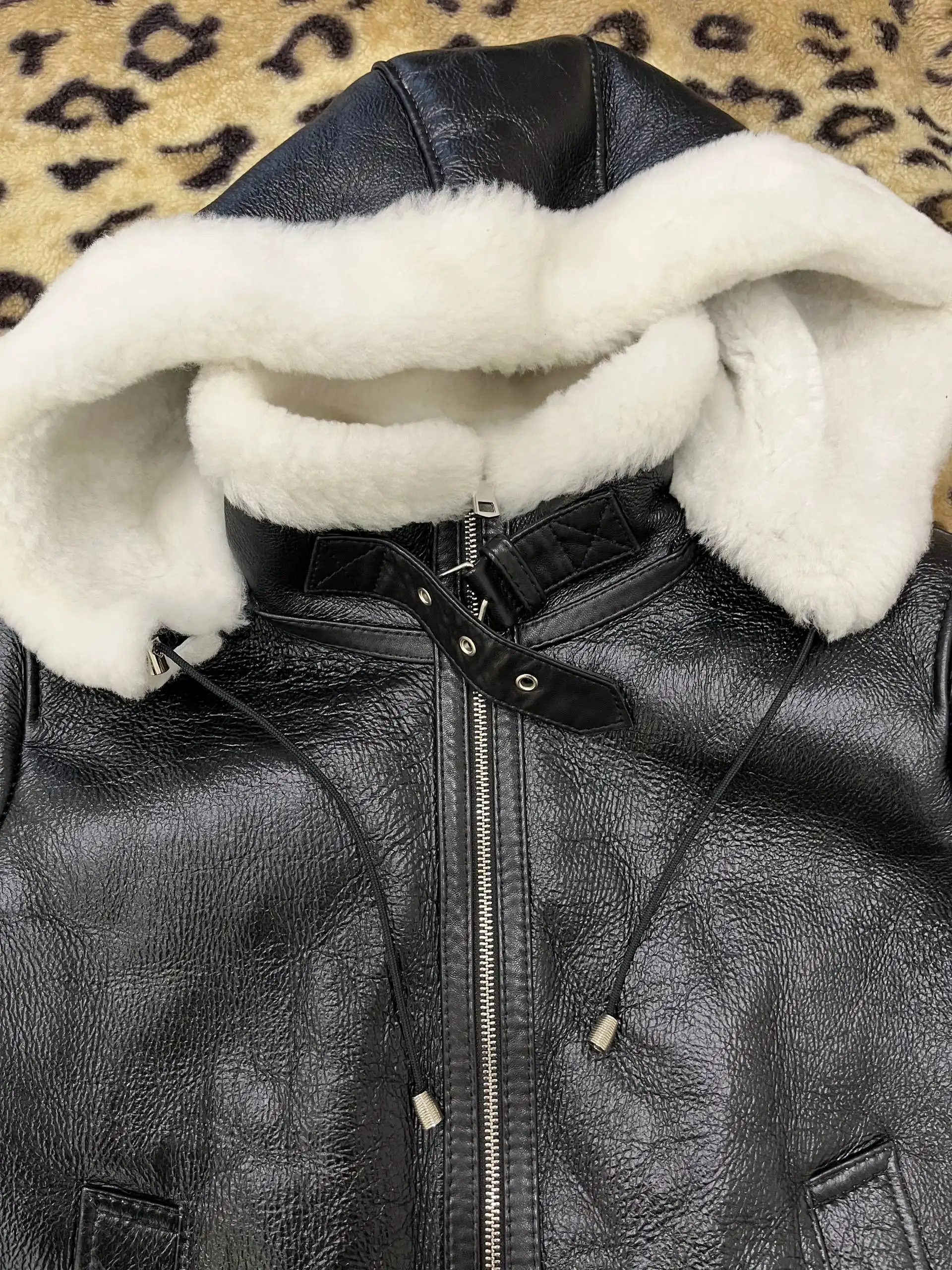 Дубленка зимняя Снежная Королева размер 48