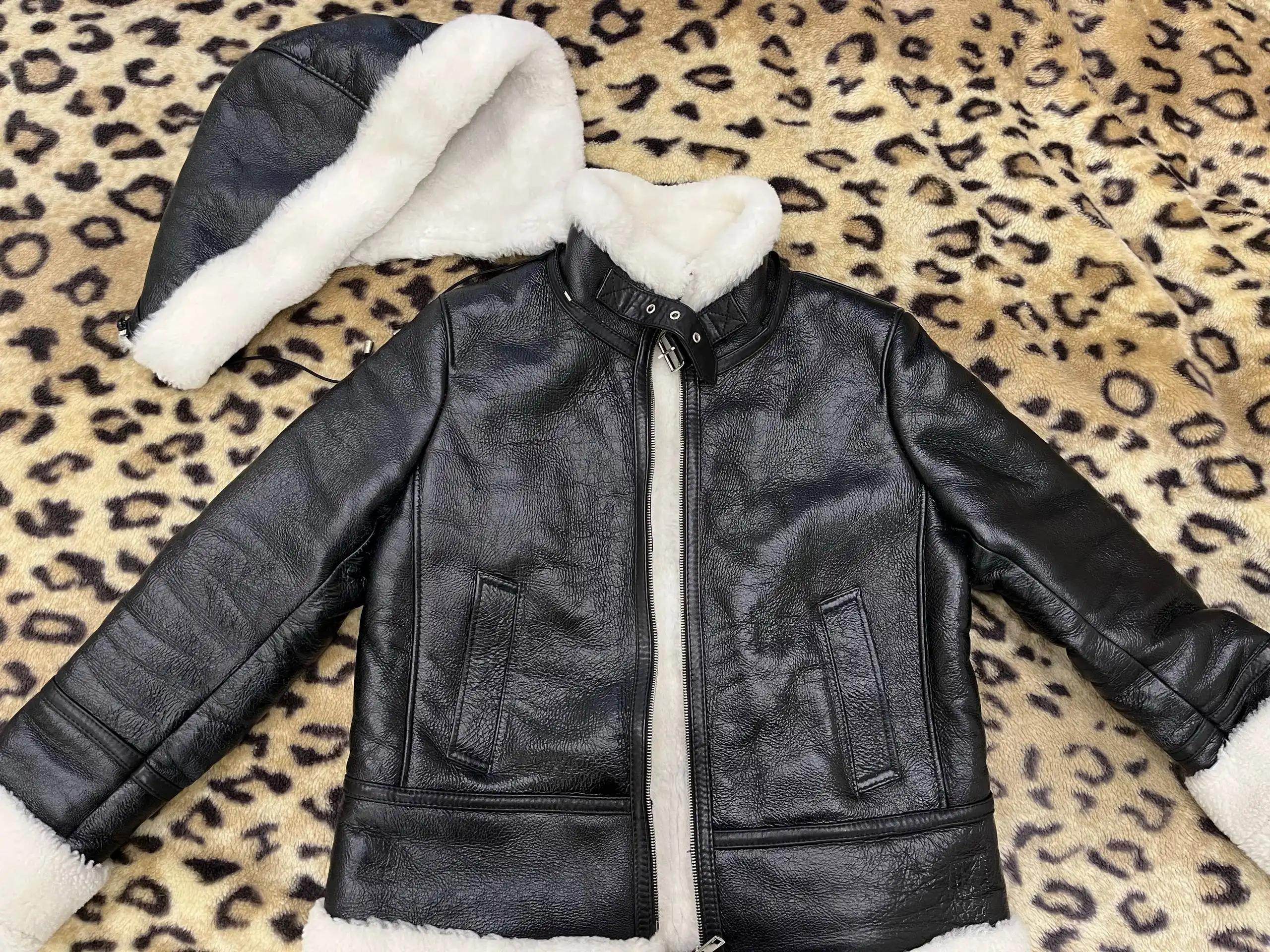 Дубленка зимняя Снежная Королева размер 48