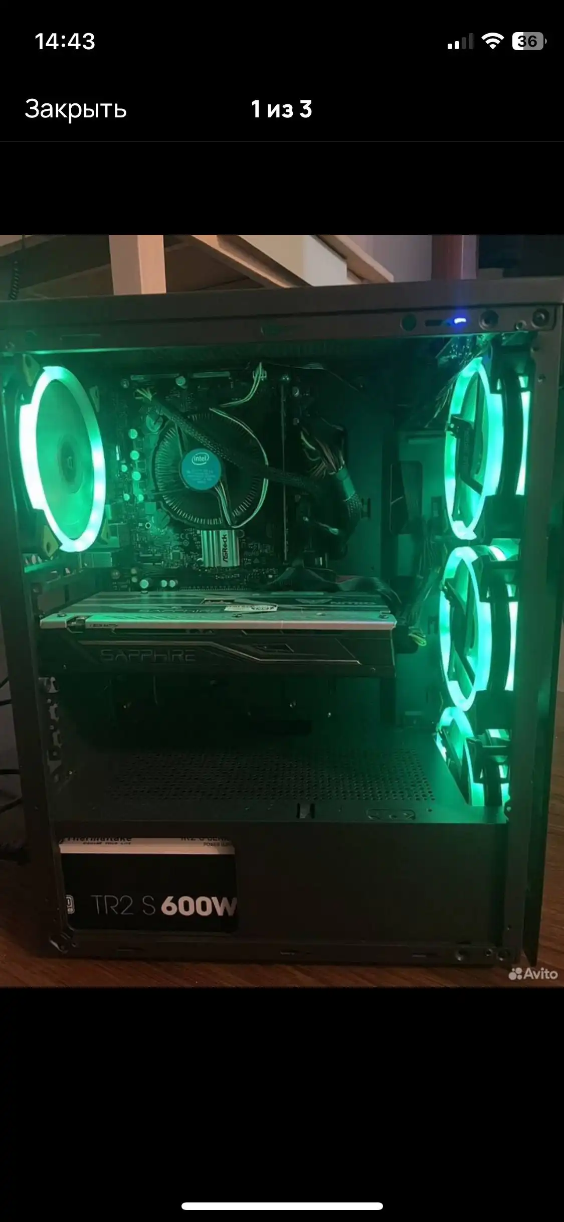 Продажа игрового ПК с монитором и аксессуарами - Компьютеры и комплектующие (Электроника) в Чебоксары