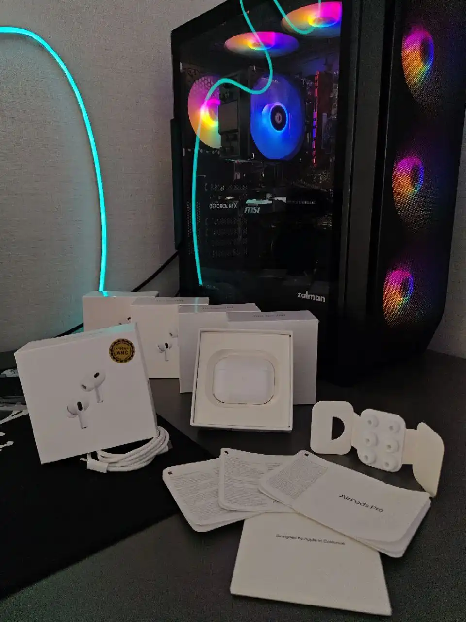 Продажа реплики AirPods Pro 2 (Type-C) Premium+ на чипе Airoha 1562A - Аудиотехника (Электроника) в Чебоксары