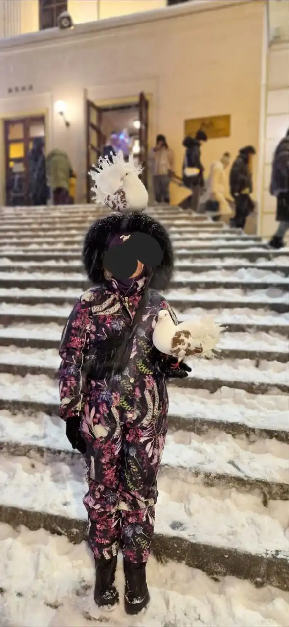 Зимний комбинезон Б/У на 9-12 лет