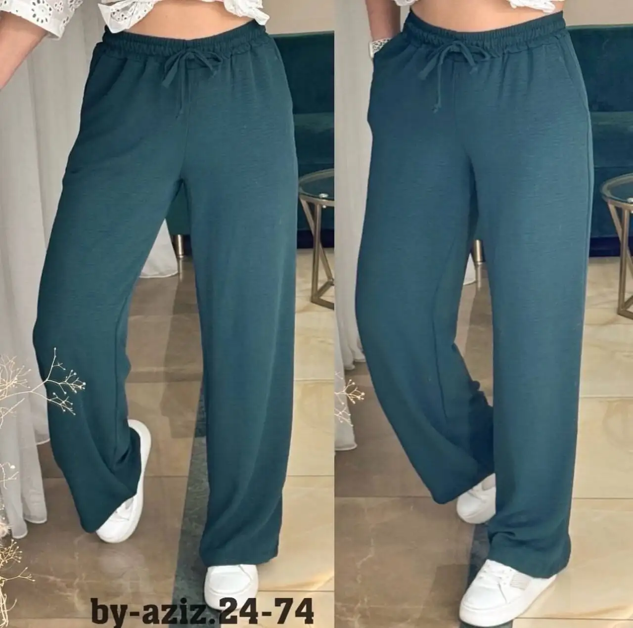 Новые штаны с широкими штанинами размер 56/58 - Штаны/Брюки (Одежда) в Балашиха