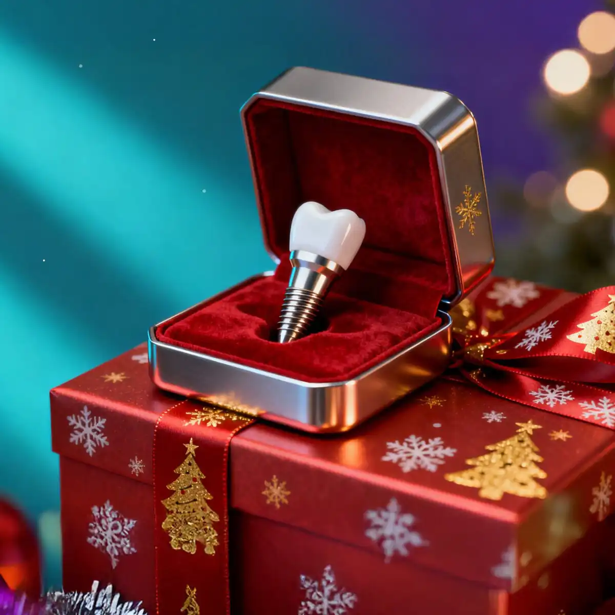 Новогоднее предложение на имплантацию зуба в Казани - Стоматология (Услуги) в Казань