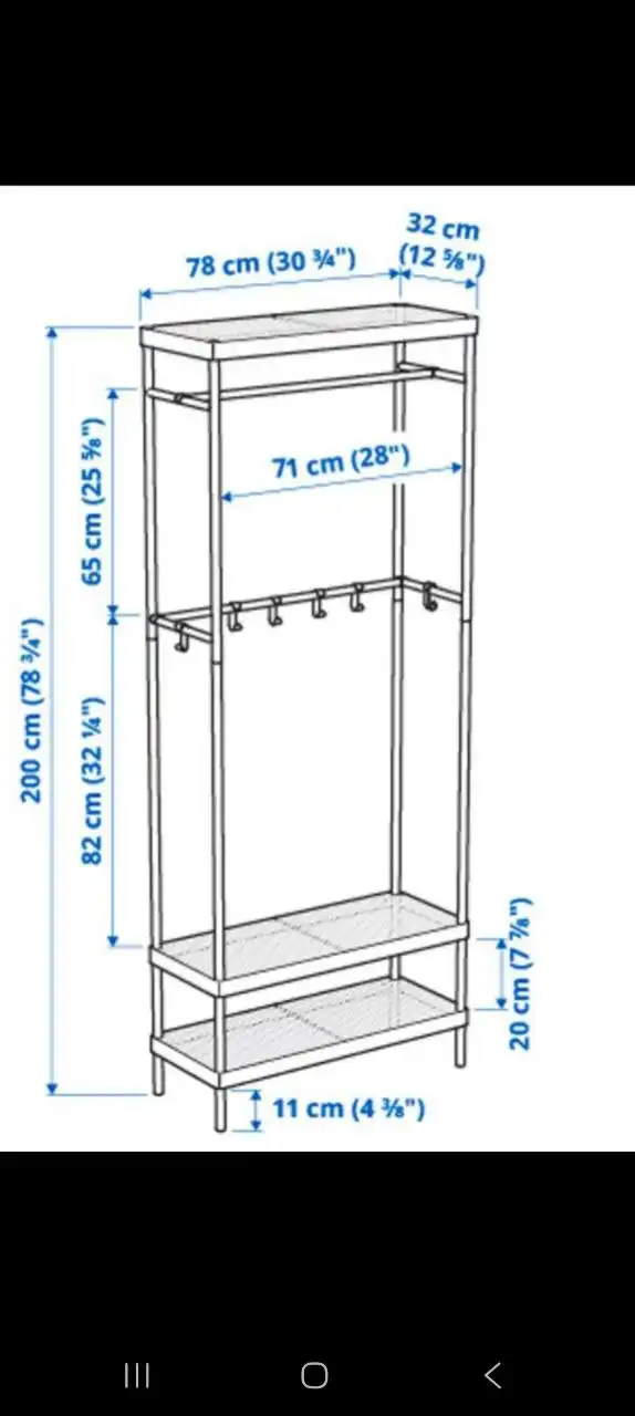 Напольная вешалка ИКЕА для прихожей - Мебель (Для дома и дачи) в Нежинка