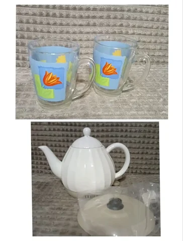 Продам электрический чайник и 6 бокалов - Тара и упаковка в Нежинка