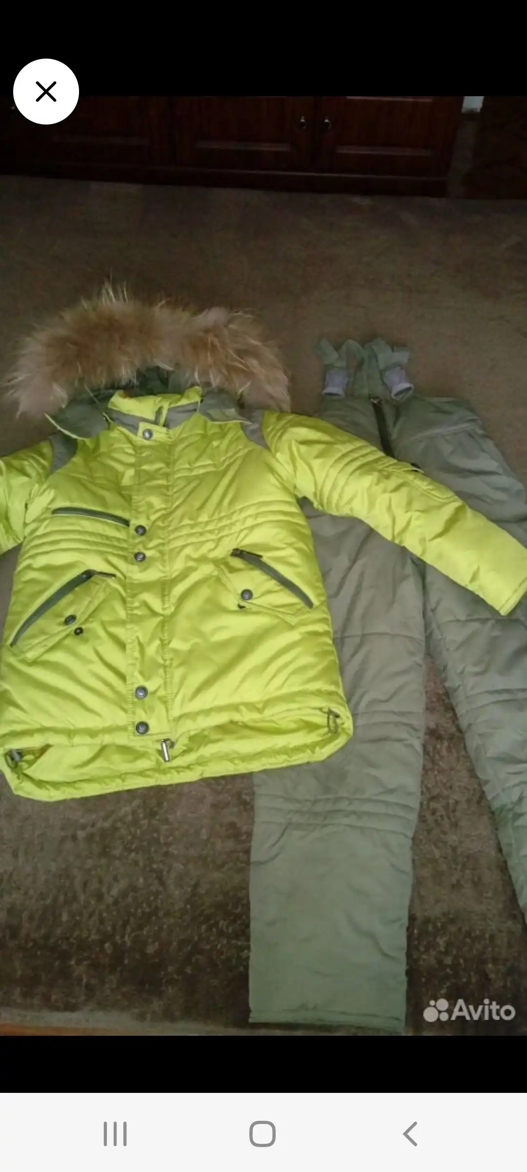 Продам зимний комплект для ребенка рост 128-134