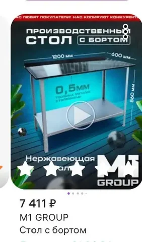 Два производственных стола - частное объявление в Нежинка