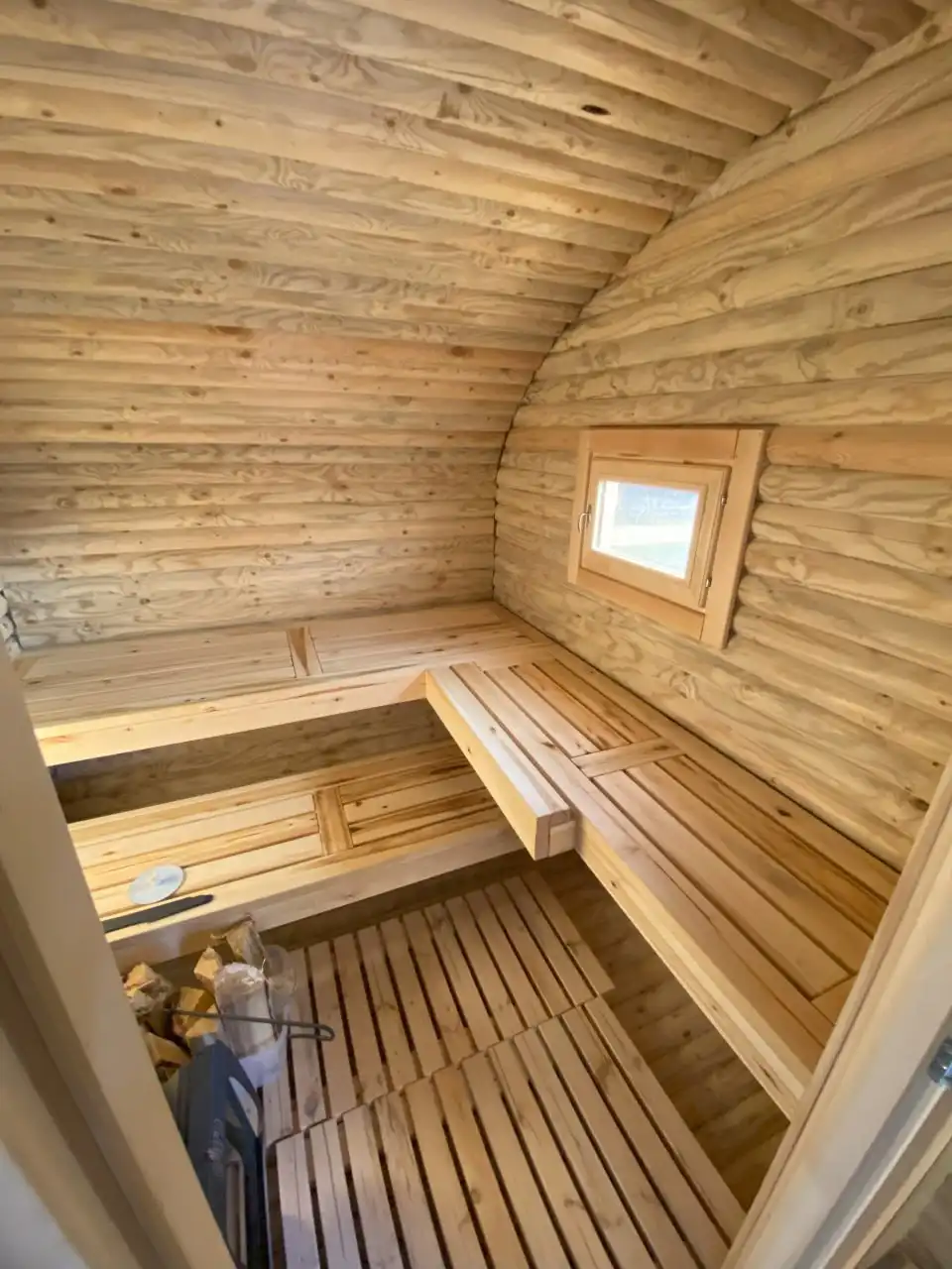 Баня-бочка из бревна с классическими свойствами сруба - Бани и сауны (Для дома и дачи) в Оренбург