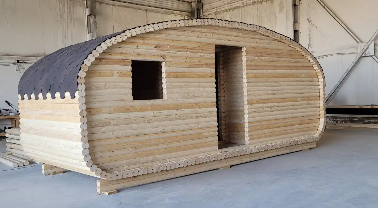 Баня-бочка из бревна с классическими свойствами сруба - Бани и сауны (Для дома и дачи) в Оренбург