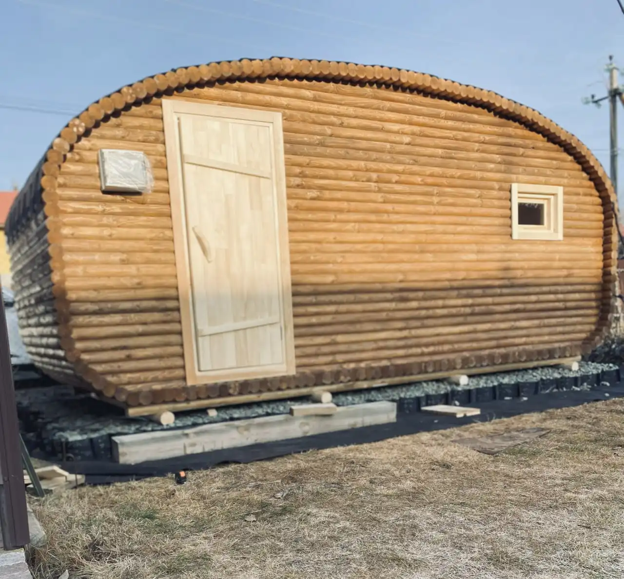 Баня-бочка из бревна с традициями строительства - Бани и сауны (Для дома и дачи) в Нежинка