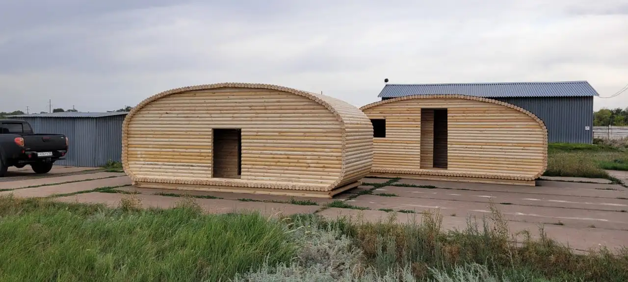 Бревенчатые бани-бочки из оцилиндрованного бревна - Бани и сауны (Для дома и дачи) в Нежинка