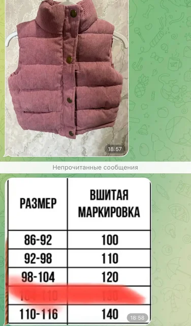 Новые жилетки в 3 цветах (маломерки) - частное объявление в Нежинка