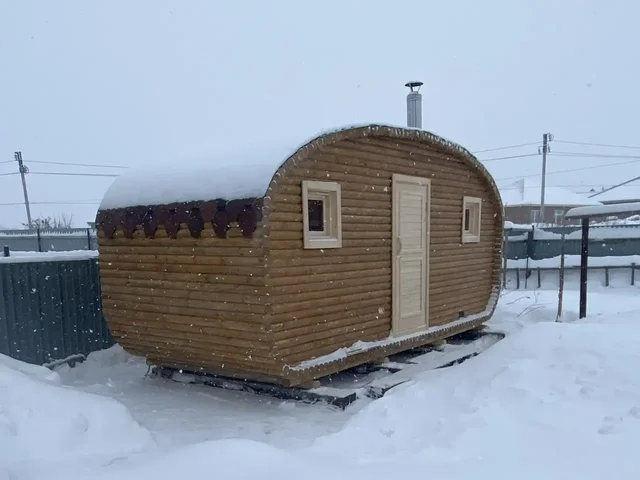 Продажа бани-бочки из бревна - Бани и сауны в Оренбург