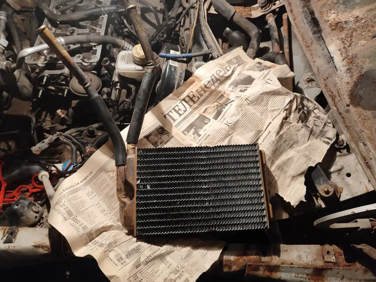 Продам радиатор отопителя и радиатор охлаждения для Нексии