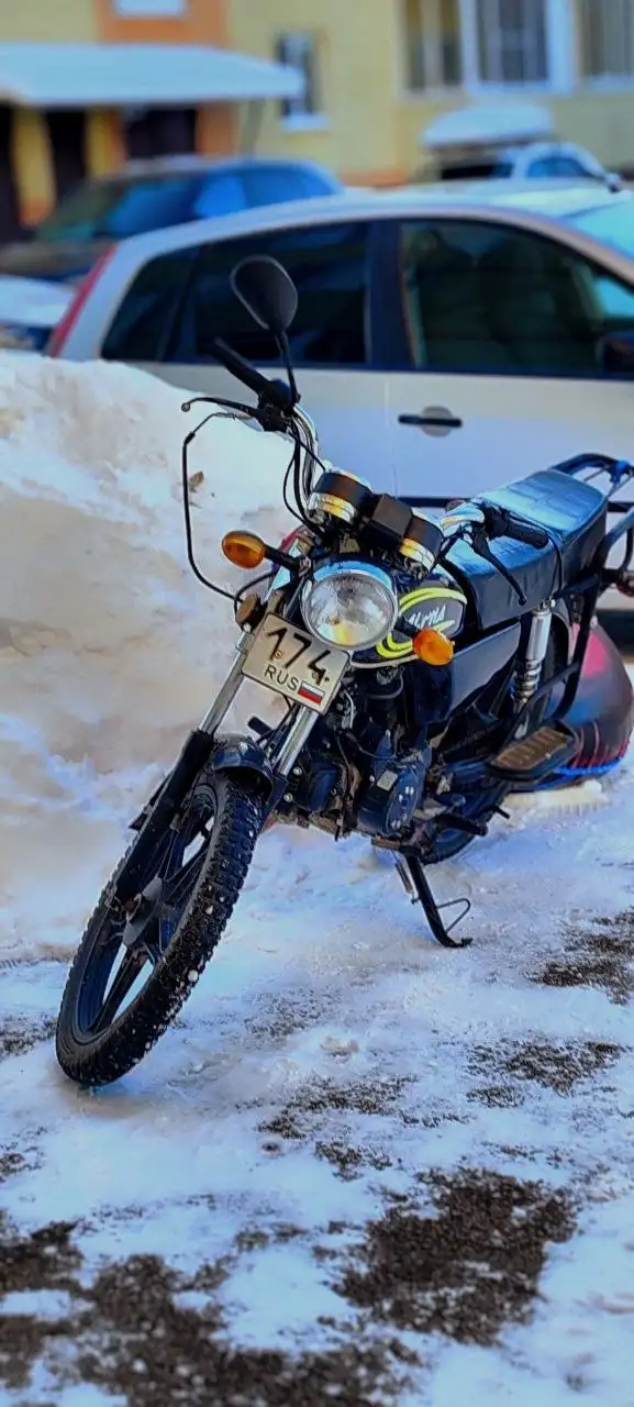 Мопед Альфа 110см3 с потёртостями - Мототехника (Авто) в Магнитогорск