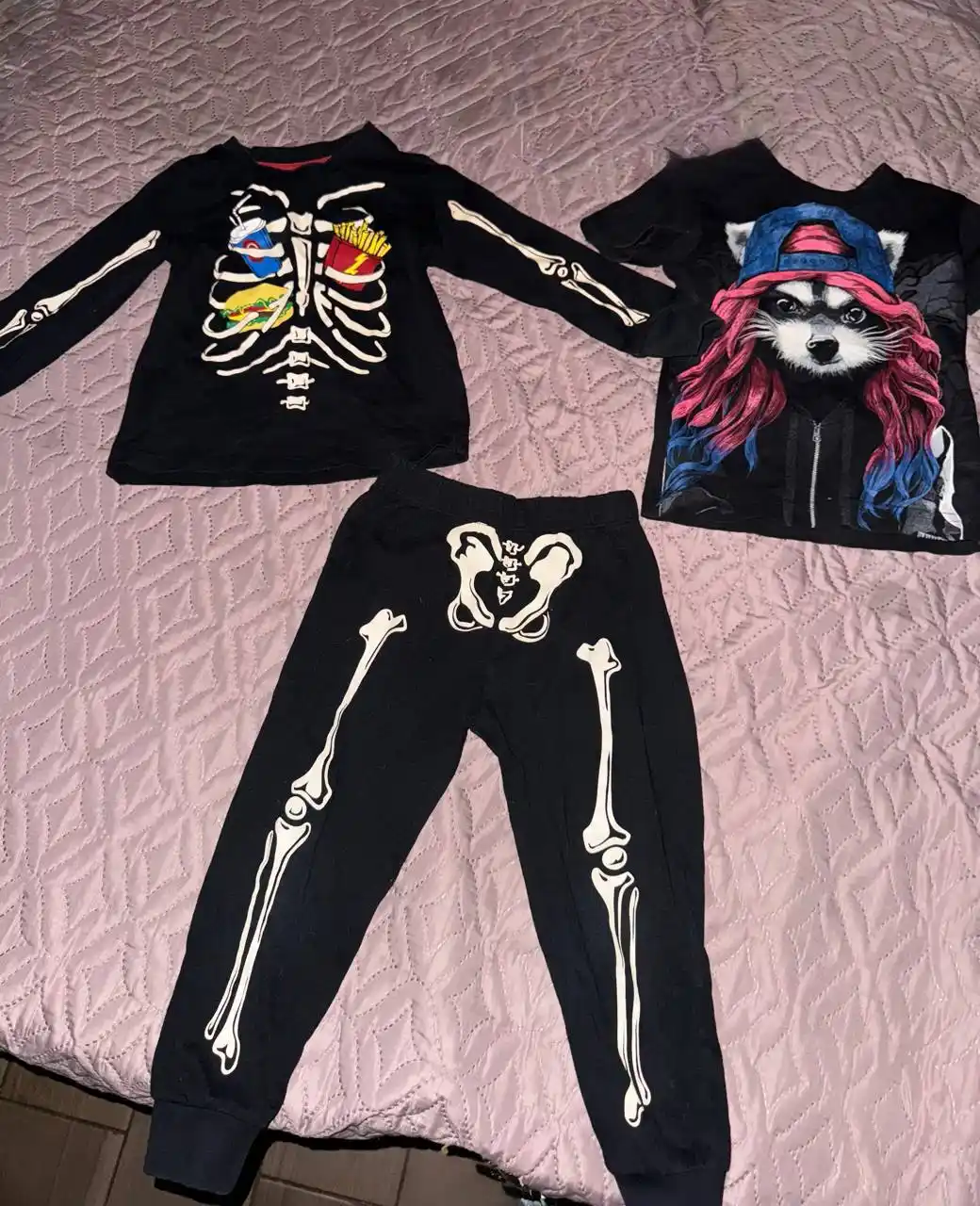 Светящаяся пижама и футболка