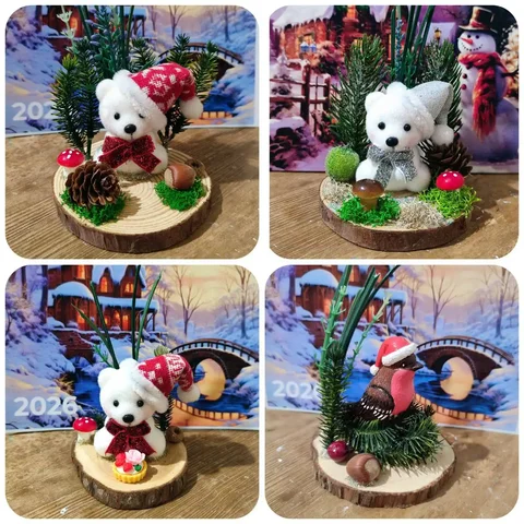 Новогодняя композиция на спиле дерева - Хобби и отдых в Краснодар