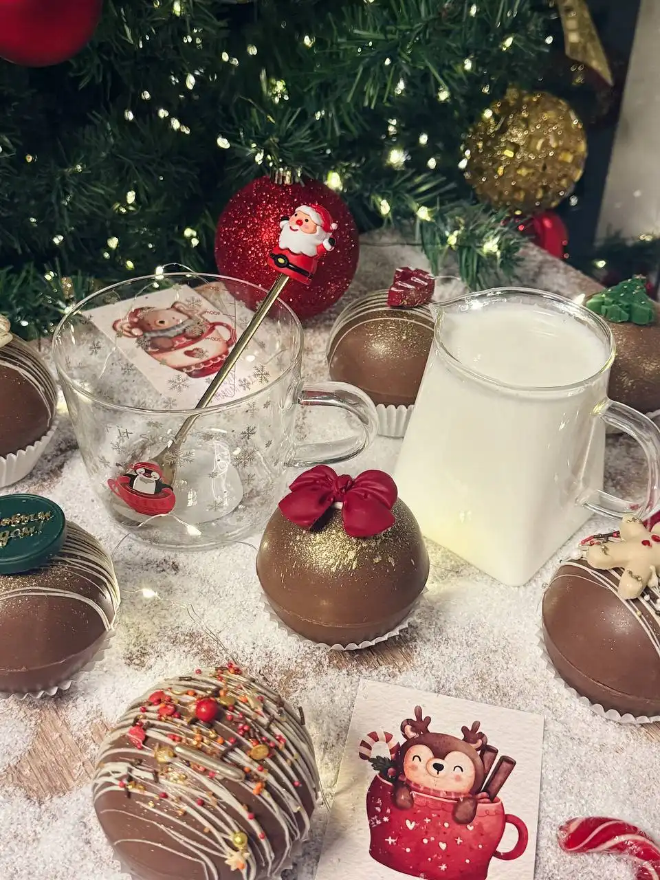 Шоколадная бомбочка - новогодний подарок с маршмеллоу