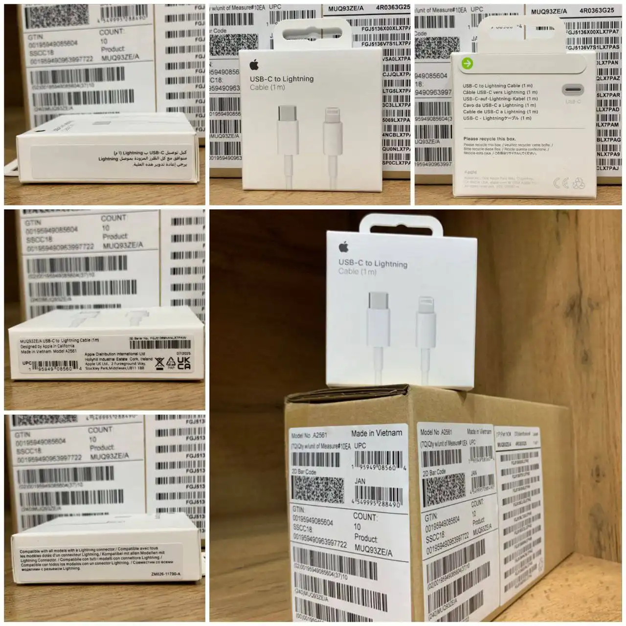 Кабеля Apple USB-C to Lightning - 1м оригинал