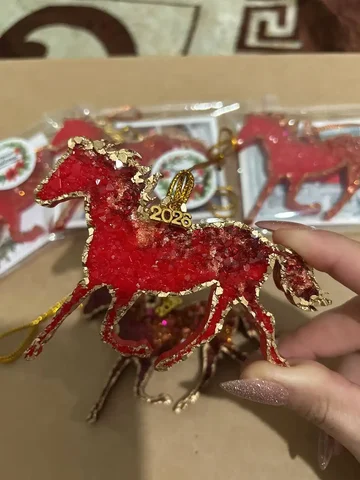 Ёлочные игрушки из эпоксидной смолы - символ 2026 года Огненная Лошадь - Хобби и отдых в Краснодар