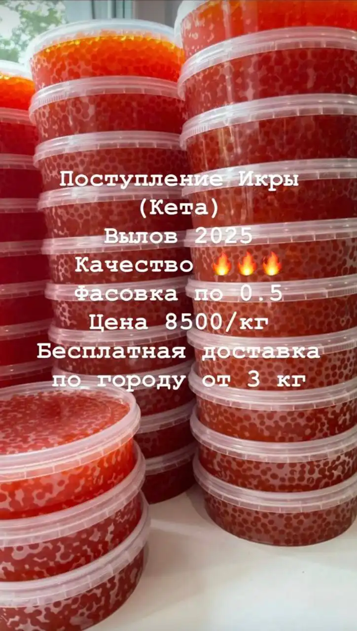 Икра кеты вылов 2025 Пос. Ягодный