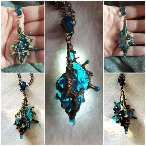 Подвеска ручной работы "Океана" из смолы с эффектом витража - Хобби и отдых в Краснодар