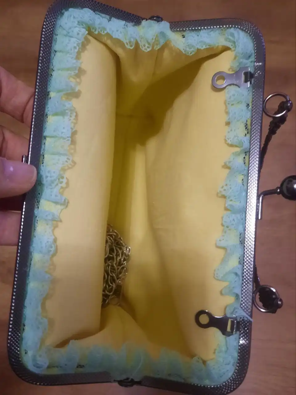 Сумка фермуар из бархата