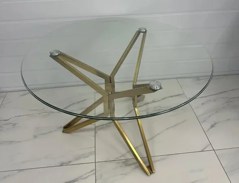 Стеклянный журнальный столик «Звезда» - Растения в Краснодар