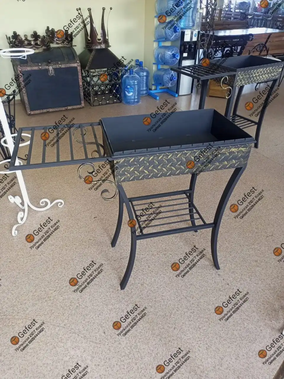 Мангал с ванной 60×40 см - Для дома и дачи в Краснодар