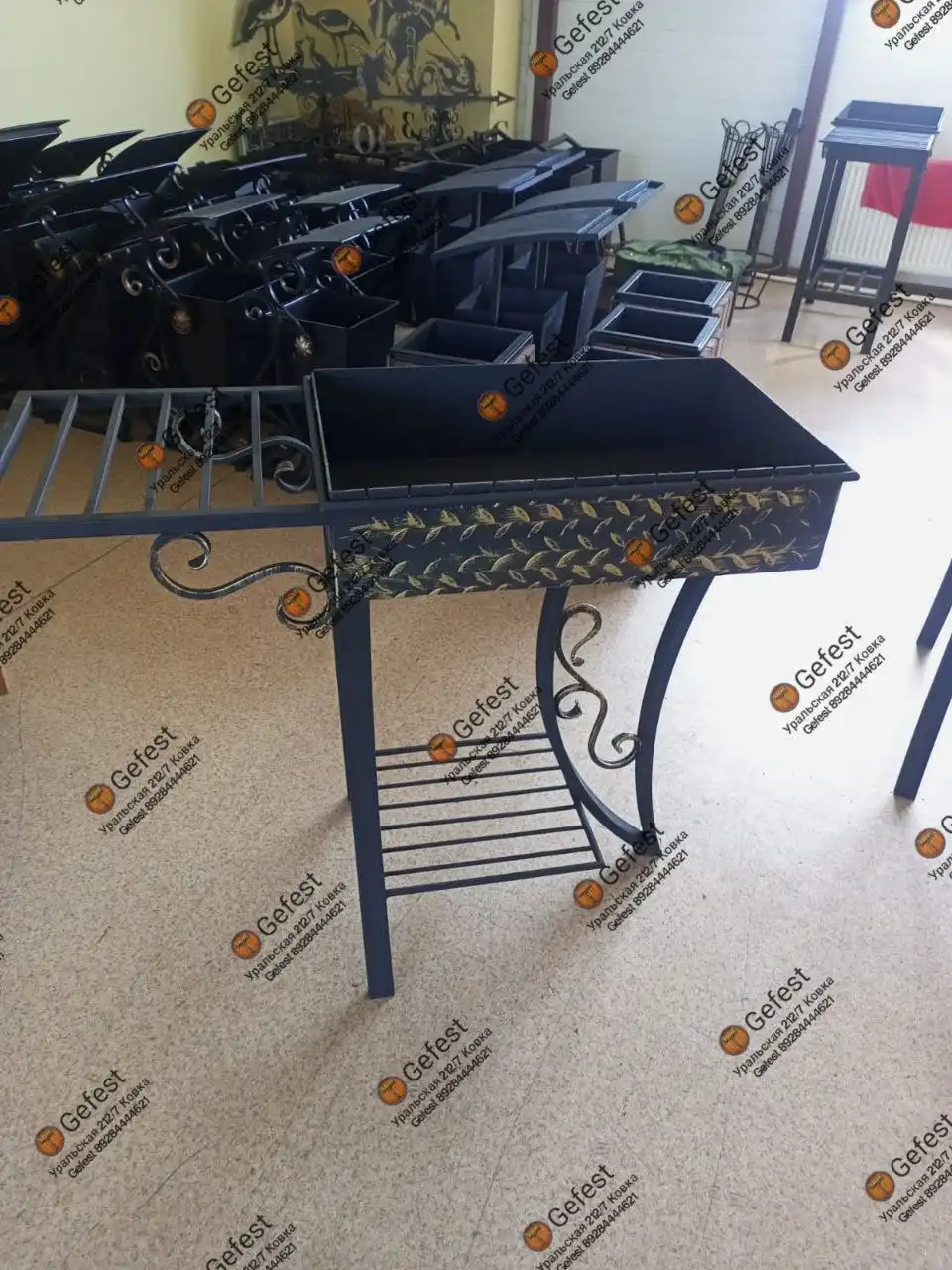 Мангал с ванной 60×40 см - Для дома и дачи в Краснодар