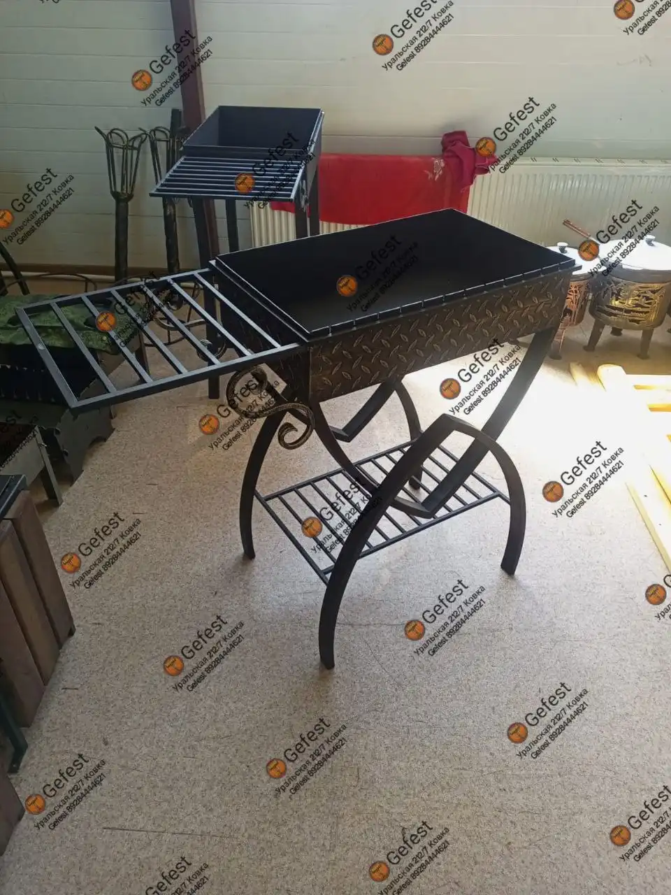 Мангал с ванной 60×40 см - Для дома и дачи в Краснодар