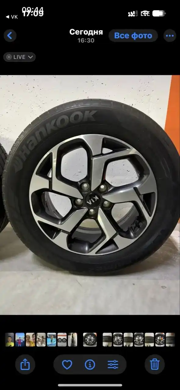 Летняя резина с дисками Киа 17" - Шины и диски (Запчасти) в Краснодар
